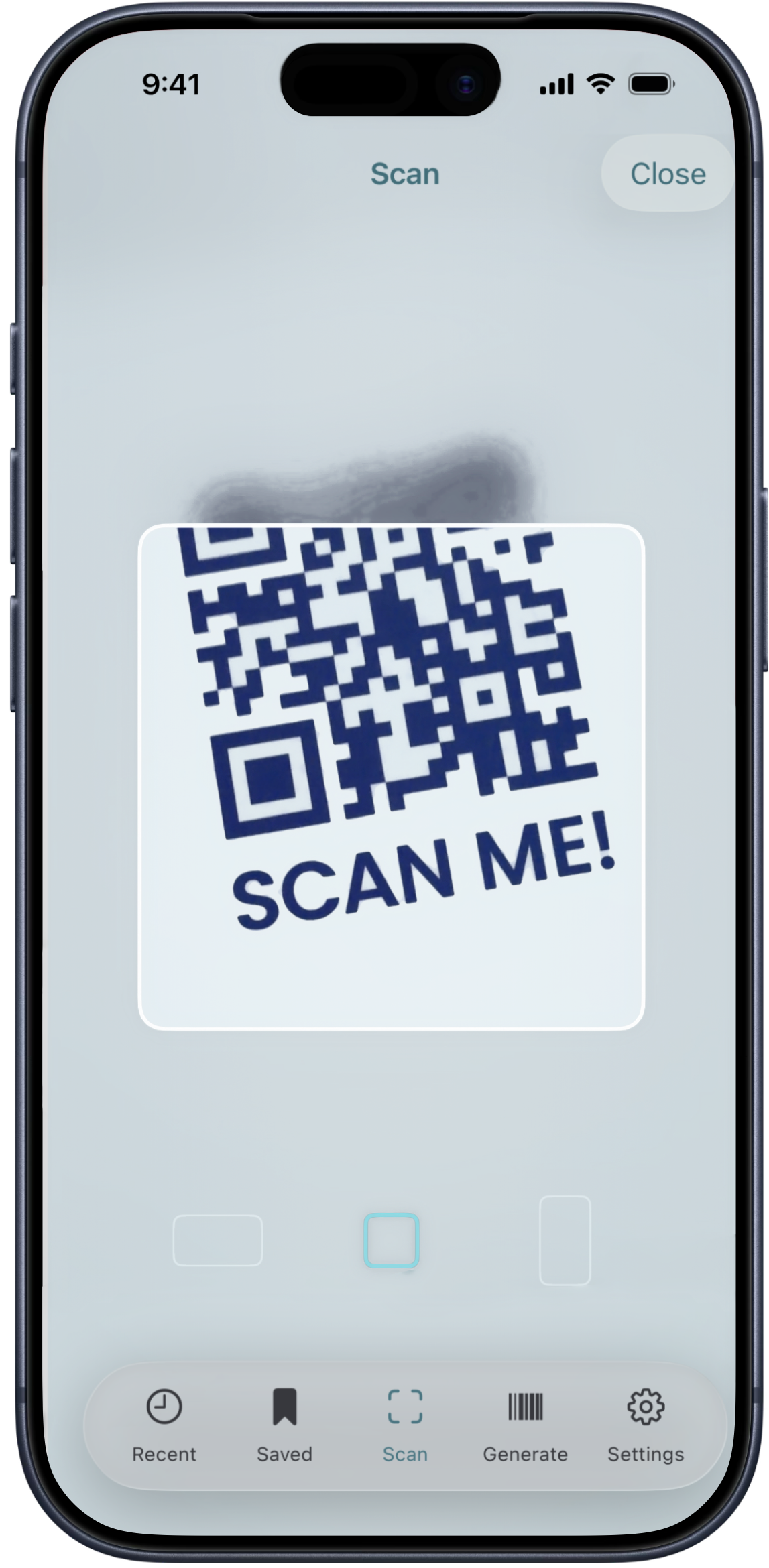 QR-K — scan QR codes and barcodes with the camera